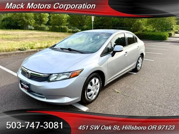 2012 Honda Civic  LX Low Miles 2-Owner 39-MPG Sedan