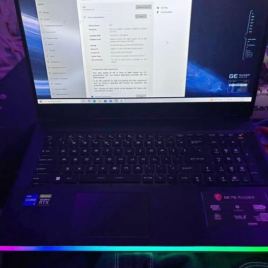 MSI GE76 raider 11ue