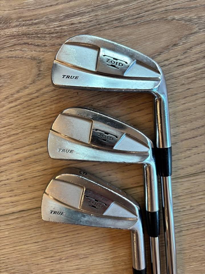 Mizuno T Zoid True forged irons 5,6,7 Regular flex steel
