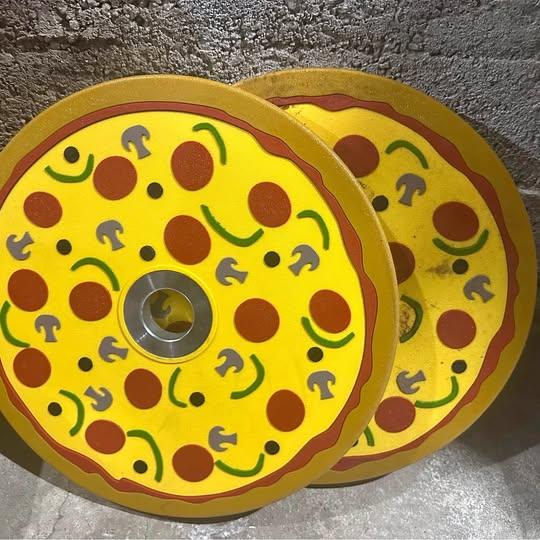 Pizza Bumper Plates 10 Pound Pair