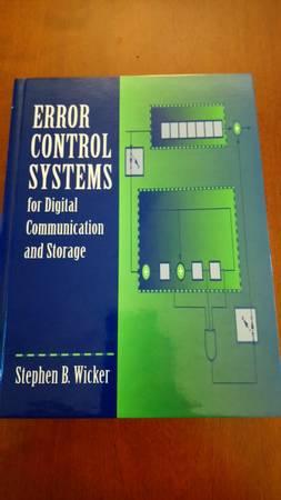 Textbook Error Control Systems for Dig. Communication & Storage Wicker