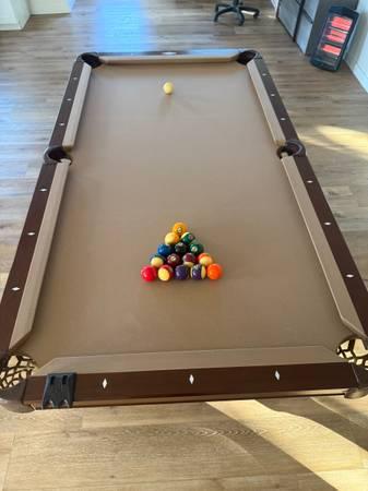 Pool Table - Brunswick with Tan Top