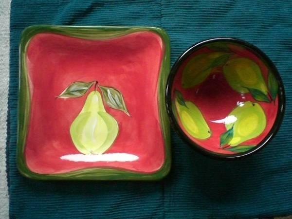 mystic mud pottery bowl and platter