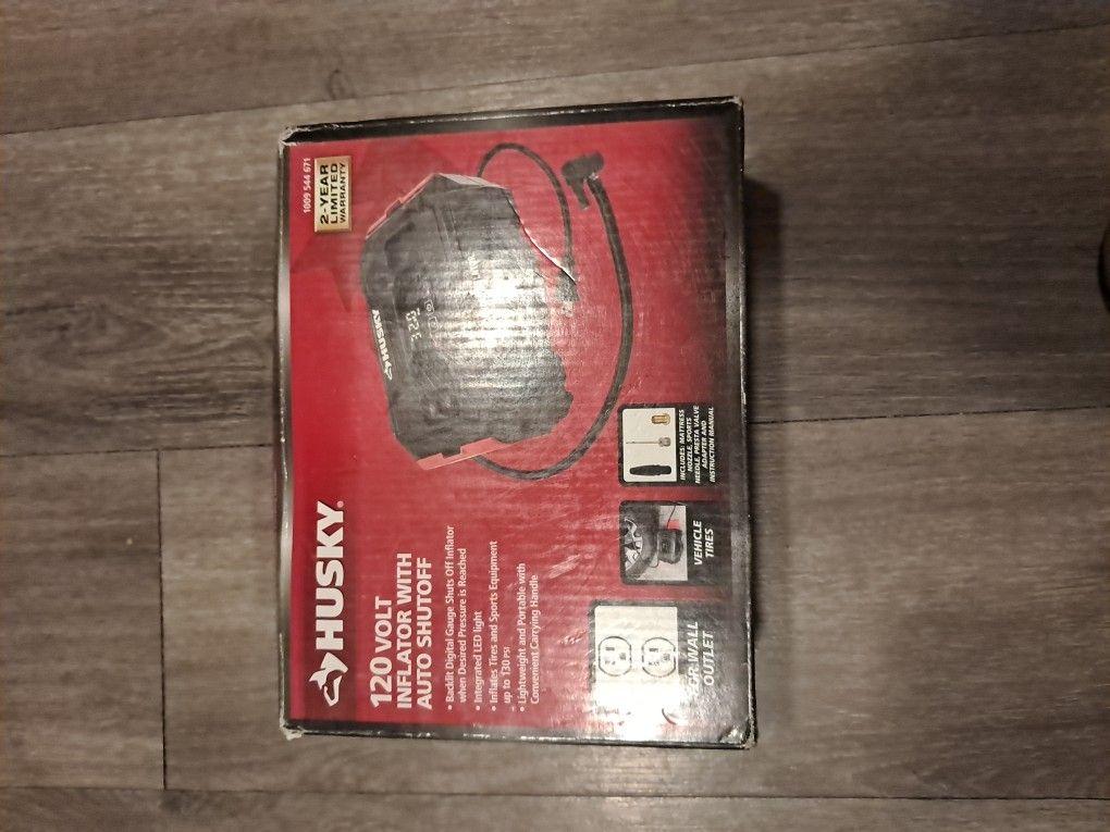Husky 120v Inflator W Auto Shut Off
