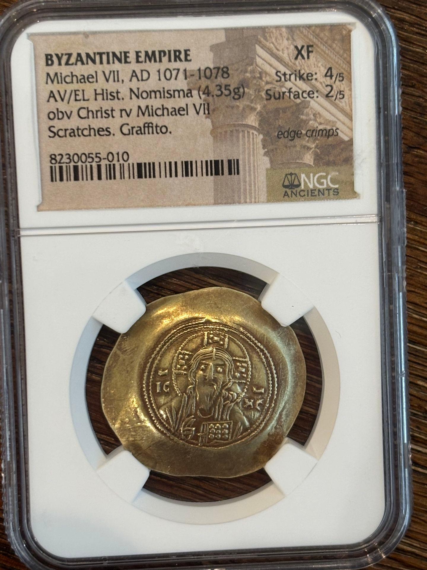 Byzantine Gold Coin Michael VII NGC XF – Ancient Gold