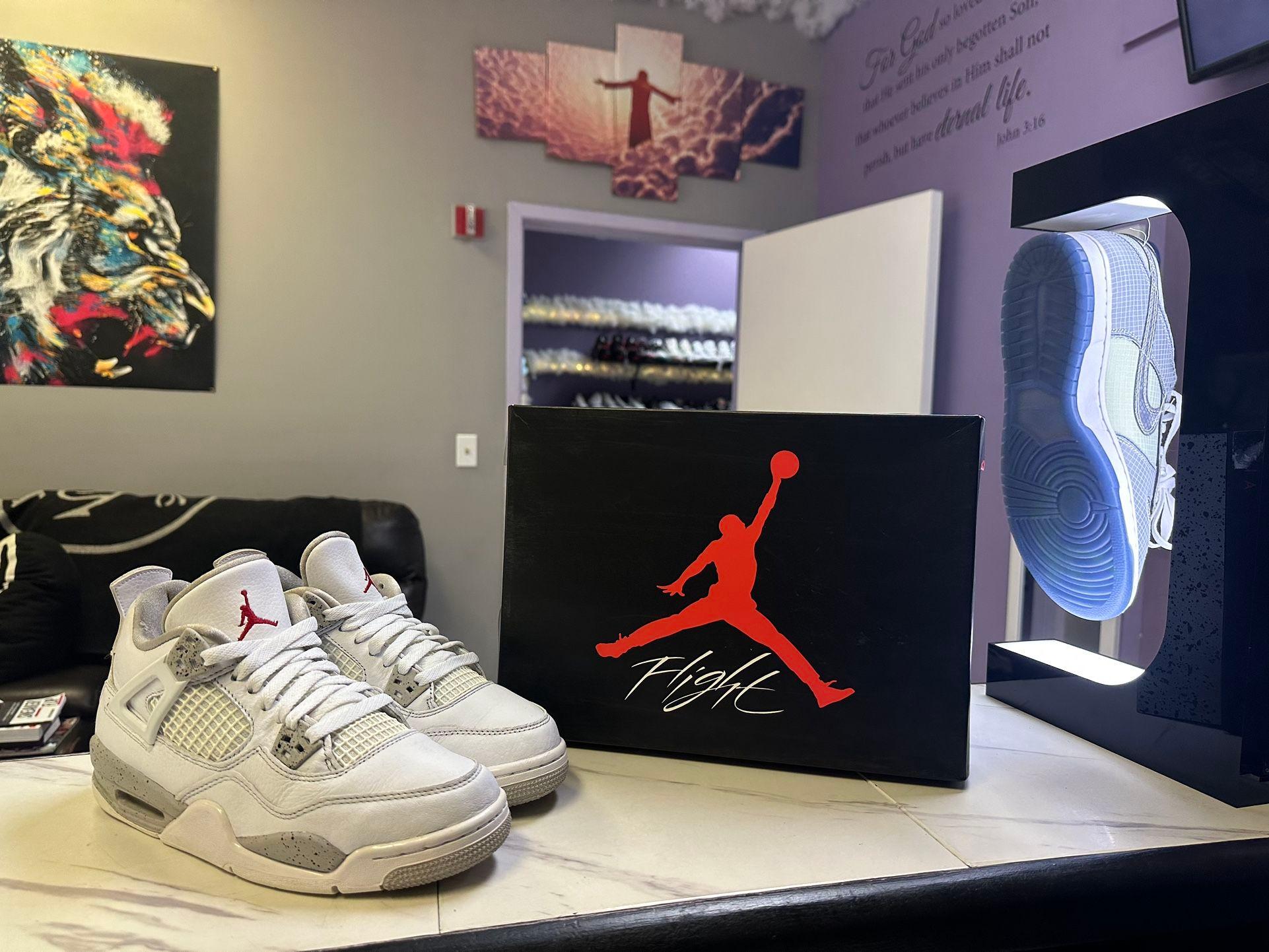 Jordan 4 GS White Oreo