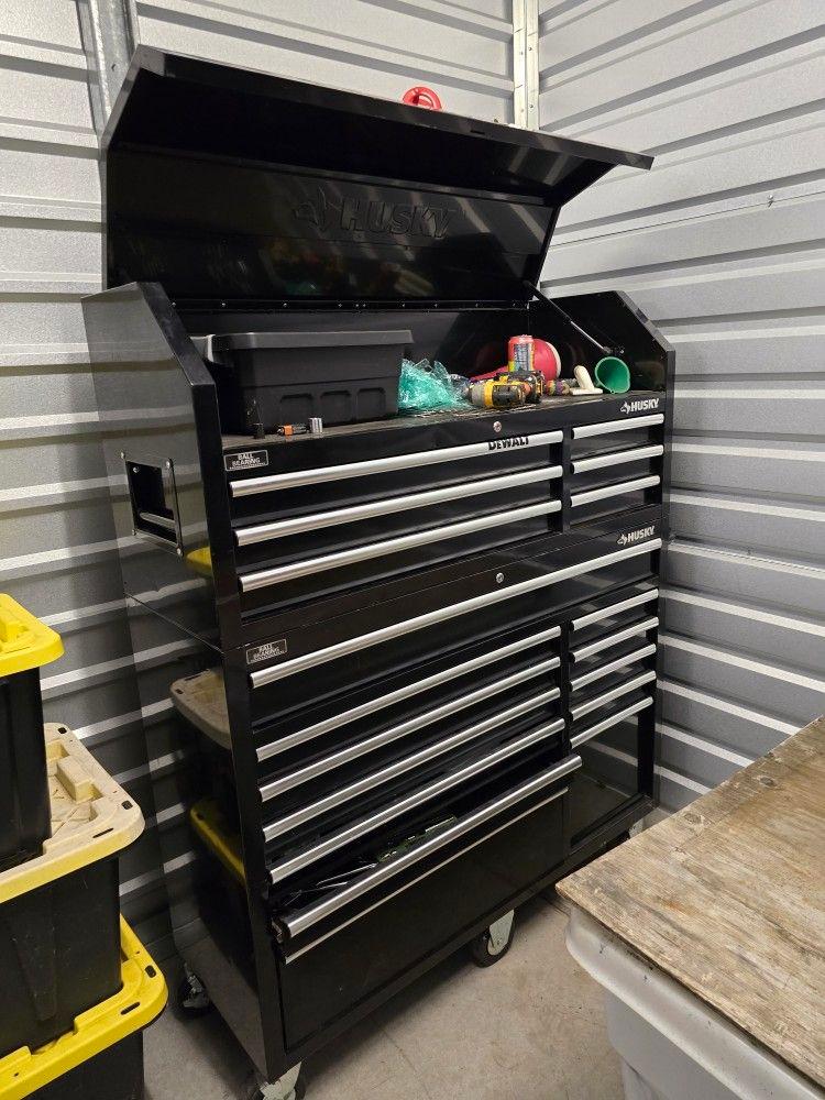 Husky Tool Box , Ryobi Router Table, Speed Scroll Saw