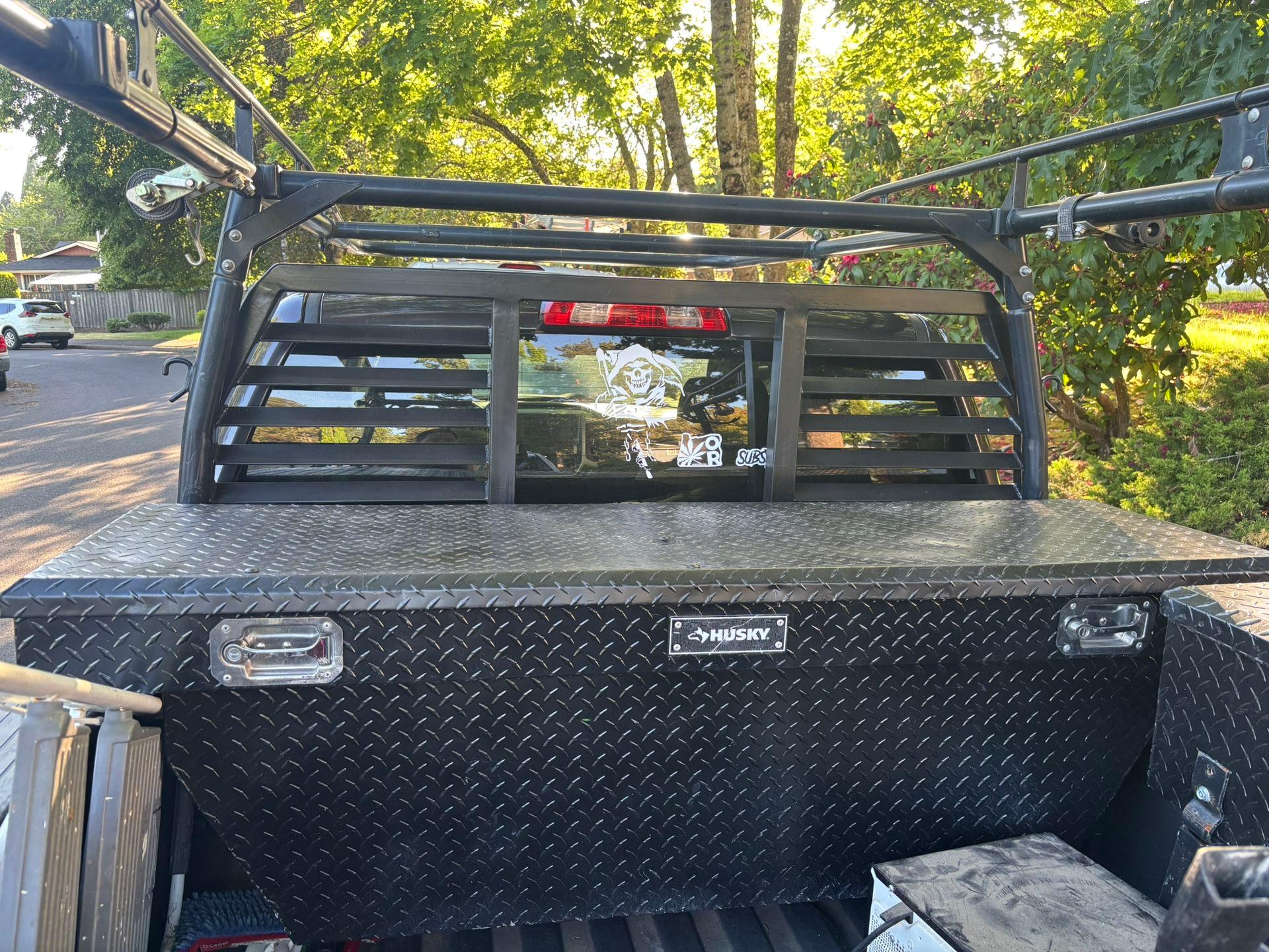 Husky Tool Box And Truck Rack