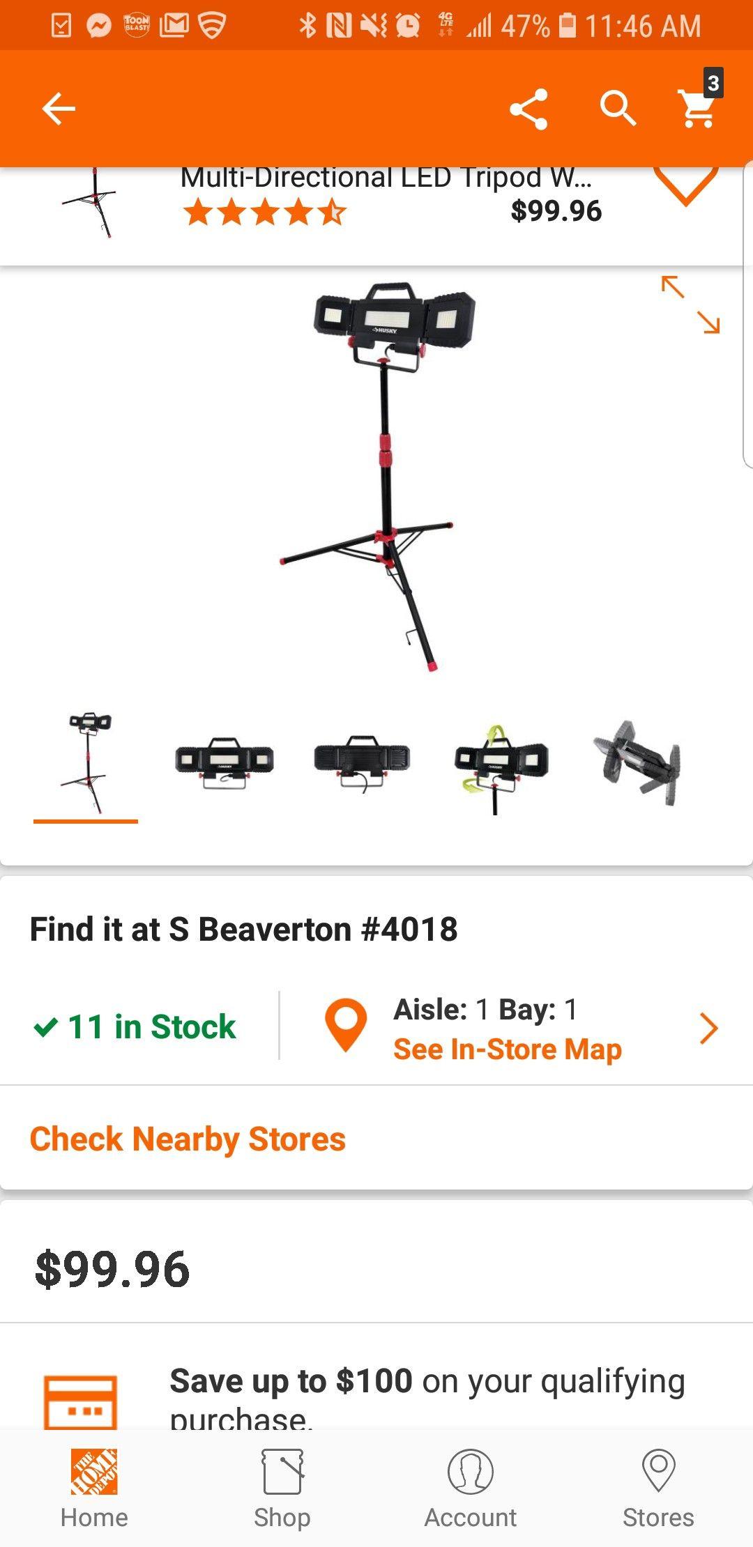 Husky LED work light