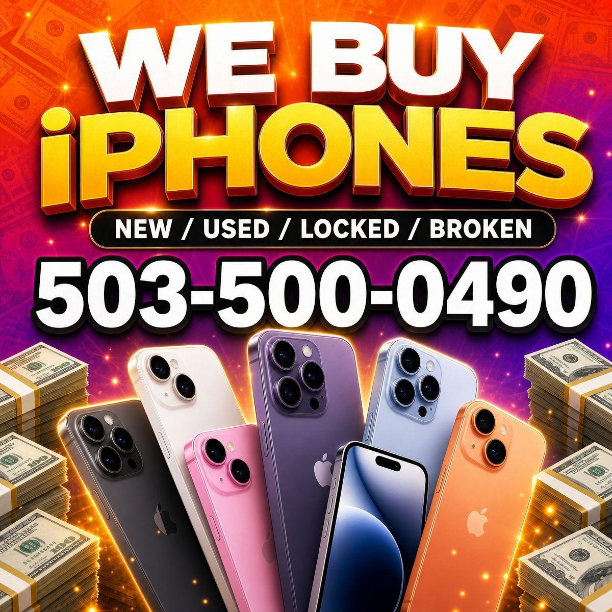 iPhone Buyer Cash Now for 17 Pro Max 16 Pro Air Broken Locked Financed We Buy Samsung Galaxy MacBook M5 iPad M4 Top Dollar