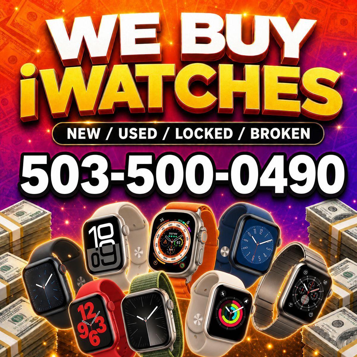 Apple Watch Buyer Cash for Apple Watch Series 11 Ultra 3 SE 3 iWatch Broken Cracked Any Condition Top Dollar We Buy iPhone iPad MacBook